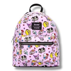 Loungefly Sanrio Hello Kitty And Friends Half Skeleton Mini Backpack - NWT